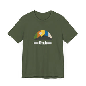 Utah Mountain Sky Unisex Jersey Short Sleeve Tee