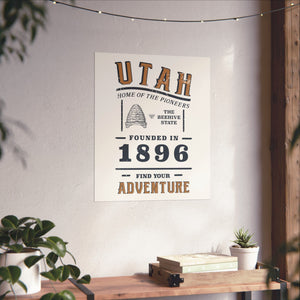 Utah Find Your Adventure Matte Vertical Posters