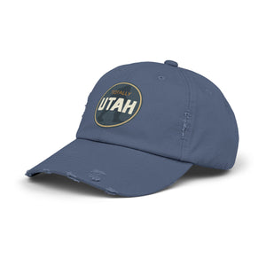 Totally Utah Bigfoot Unisex Distressed Cap