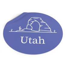 Load image into Gallery viewer, Utah Arch Round Vinyl Stickers
