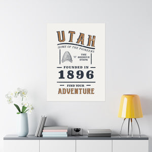 Utah Find Your Adventure Matte Vertical Posters