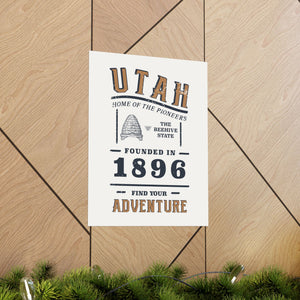 Utah Find Your Adventure Matte Vertical Posters