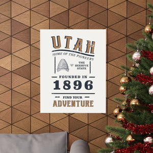 Utah Find Your Adventure Matte Vertical Posters