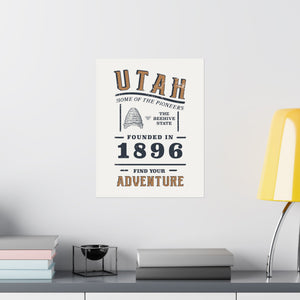 Utah Find Your Adventure Matte Vertical Posters