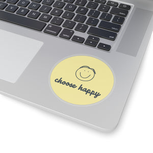 Choose Happy Kiss-Cut Stickers