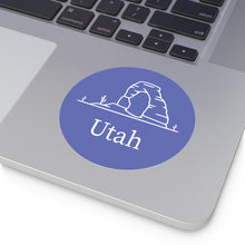 Load image into Gallery viewer, Utah Arch Round Vinyl Stickers
