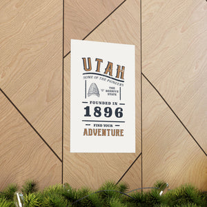 Utah Find Your Adventure Matte Vertical Posters