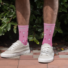 Load image into Gallery viewer, Raspberry Shakes Cushioned Crew Socks
